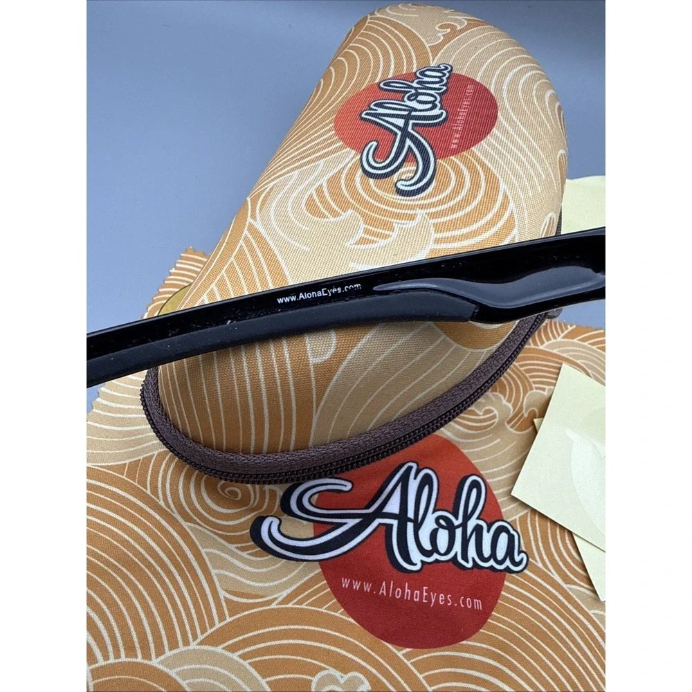 Aloha Eyewear Authentic Creekside +3.00 Bifocal Black Frame W/Case, cloth & more